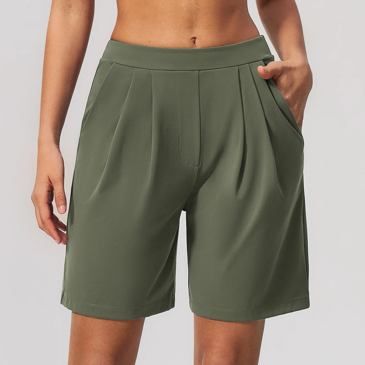 Loose-Fit High-Waist Butt-Lifting Gym Shorts