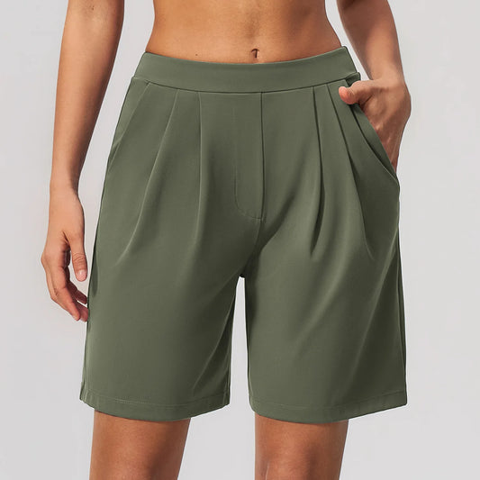 Loose-Fit High-Waist Butt-Lifting Gym Shorts