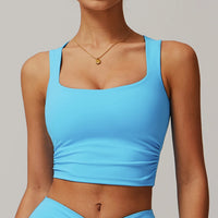 Square Neck Cropped Tank Top