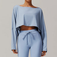 Sleek One-Shoulder Long-Sleeve Top