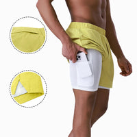Double Layer Running Shorts