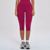 High-Waist Scrunch Butt Capri Leggings