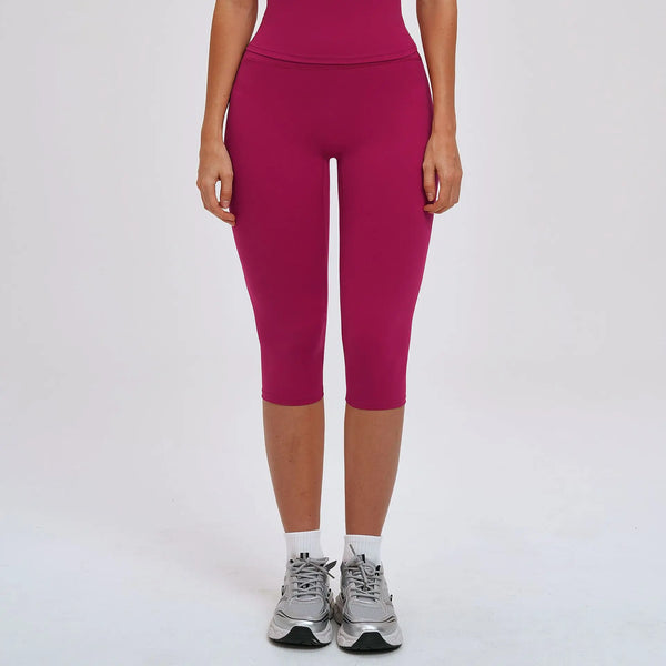High-Waist Scrunch Butt Capri Leggings
