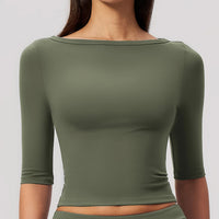Half-Sleeve Slim Yoga Top