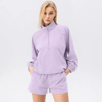 Windproof Hoodie & Shorts Set