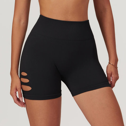 High Waist Cutout Shorts