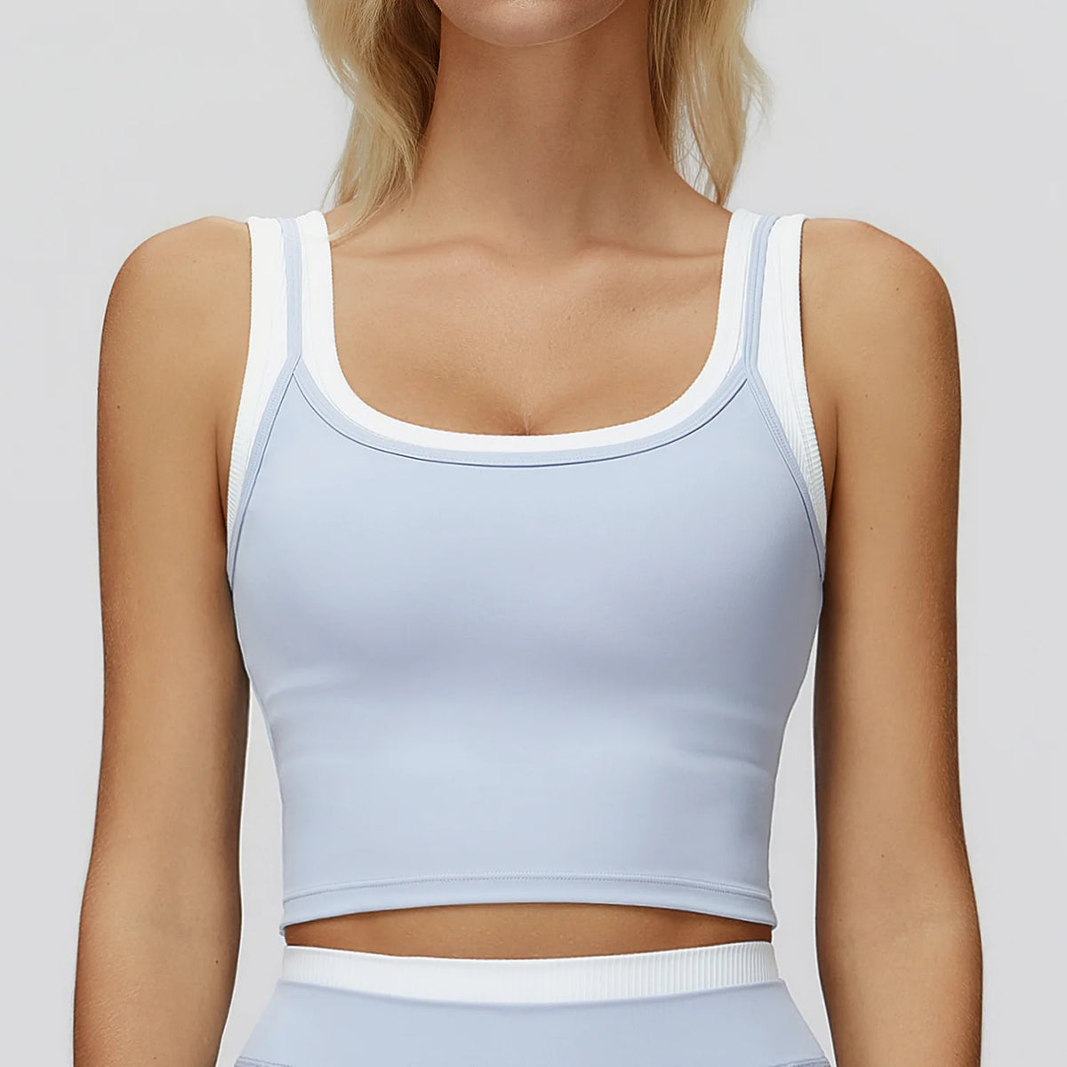 Layering Two-Piece Padded Yoga Tank Top