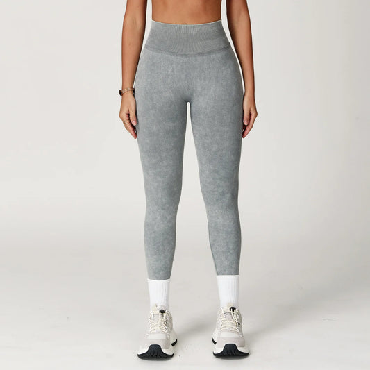 Seamless Sand-Washed High-Waist Booty-Lifting Leggings