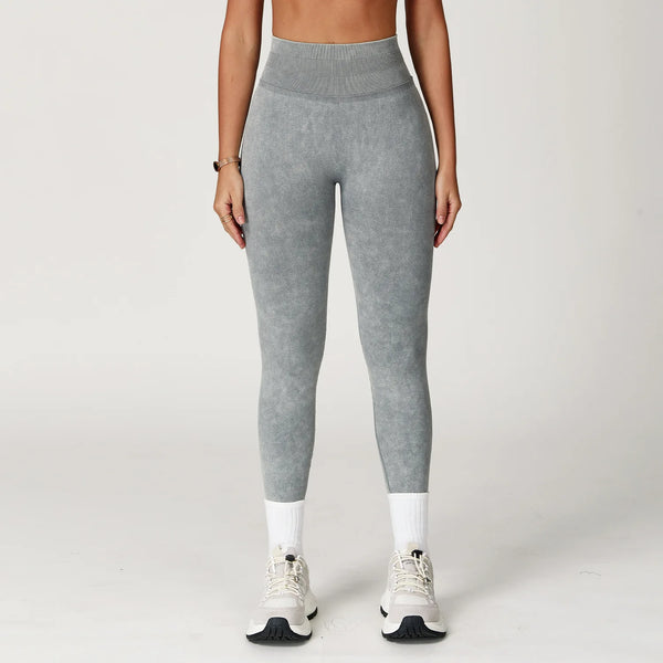 Seamless Sand-Washed High-Waist Booty-Lifting Leggings
