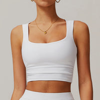 Square Neck Cropped Tank Top