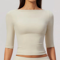 Half-Sleeve Slim Yoga Top