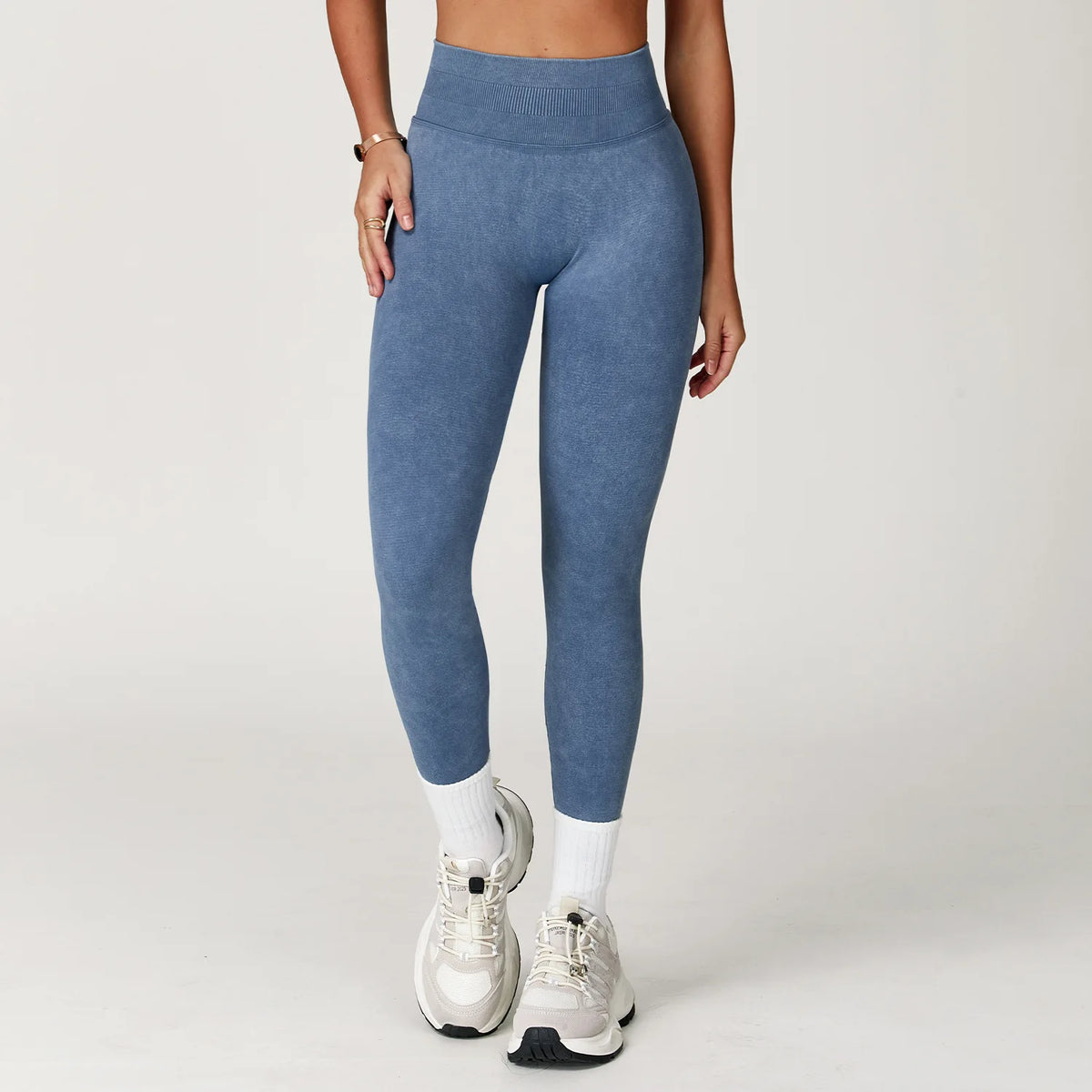 Seamless Sand-Washed High-Waist Booty-Lifting Leggings