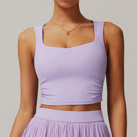 Square Neck Cropped Tank Top