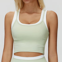 Layering Two-Piece Padded Yoga Tank Top