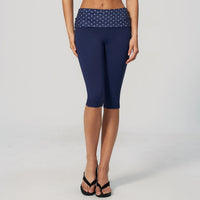Foldover Waist Yoga Capri Leggings