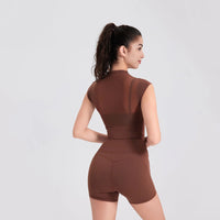 Mesh Patchwork Fitness Set