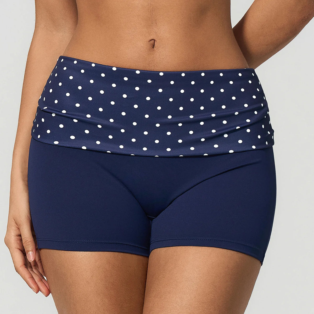 Foldover Waist Gym Shorts