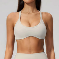 U-Neck Sports Bra with Removable Pads