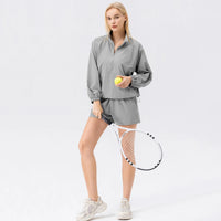 Windproof Hoodie & Shorts Set