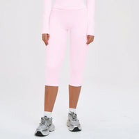 High-Waist Scrunch Butt Capri Leggings