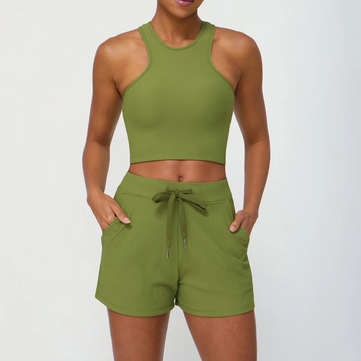 Ribbed Workout Yoga Bra