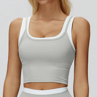 Layering Two-Piece Padded Yoga Tank Top