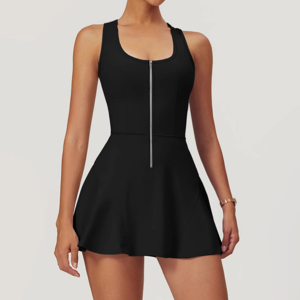 Scoop Neck Mini Dress