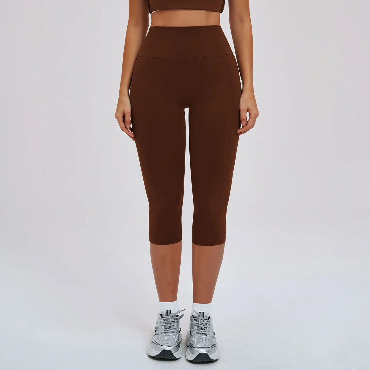 High-Waist Scrunch Butt Capri Leggings