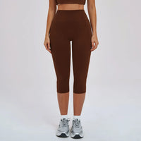 High-Waist Scrunch Butt Capri Leggings