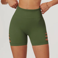 High Waist Cutout Shorts