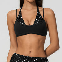 Polka Dot Double-Layer Sports Bra