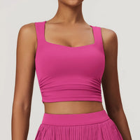 Square Neck Cropped Tank Top