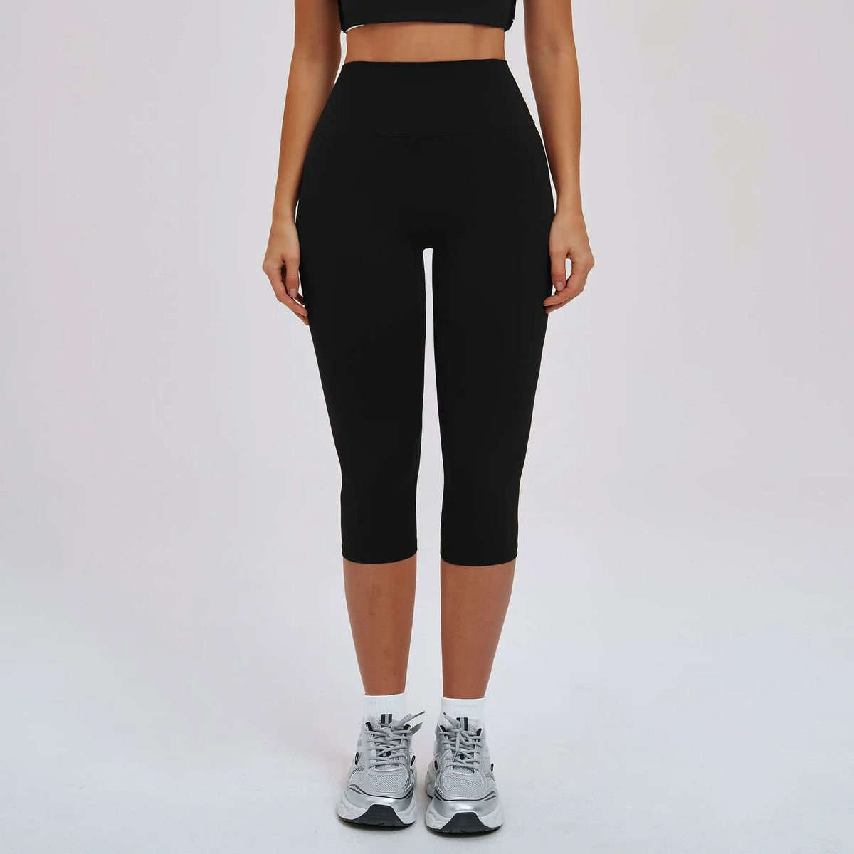 High-Waist Scrunch Butt Capri Leggings