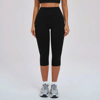 High-Waist Scrunch Butt Capri Leggings