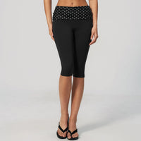 Foldover Waist Yoga Capri Leggings