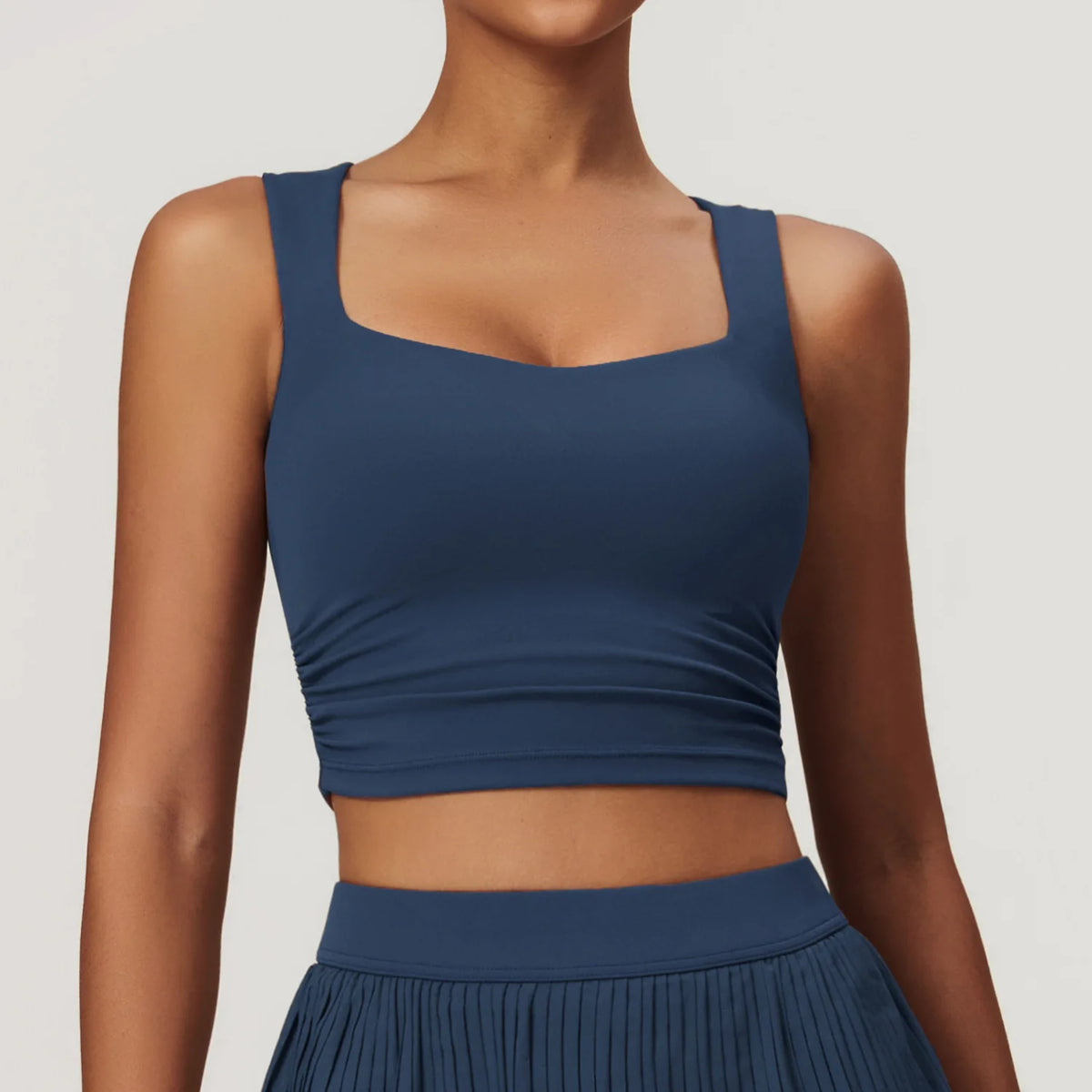 Square Neck Cropped Tank Top