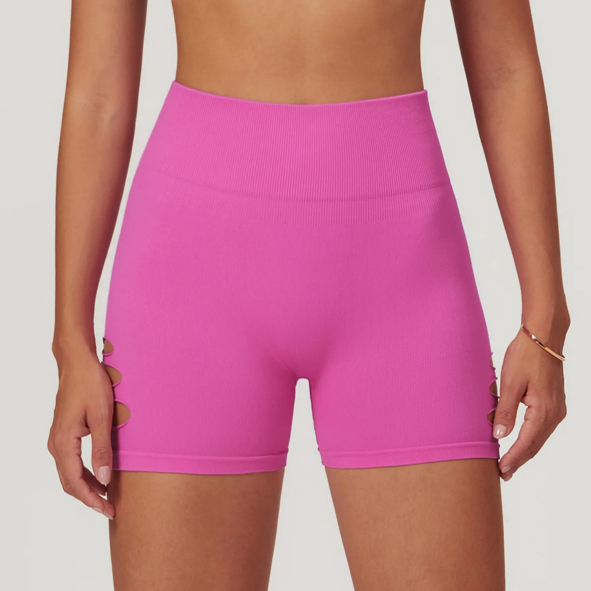High Waist Cutout Shorts