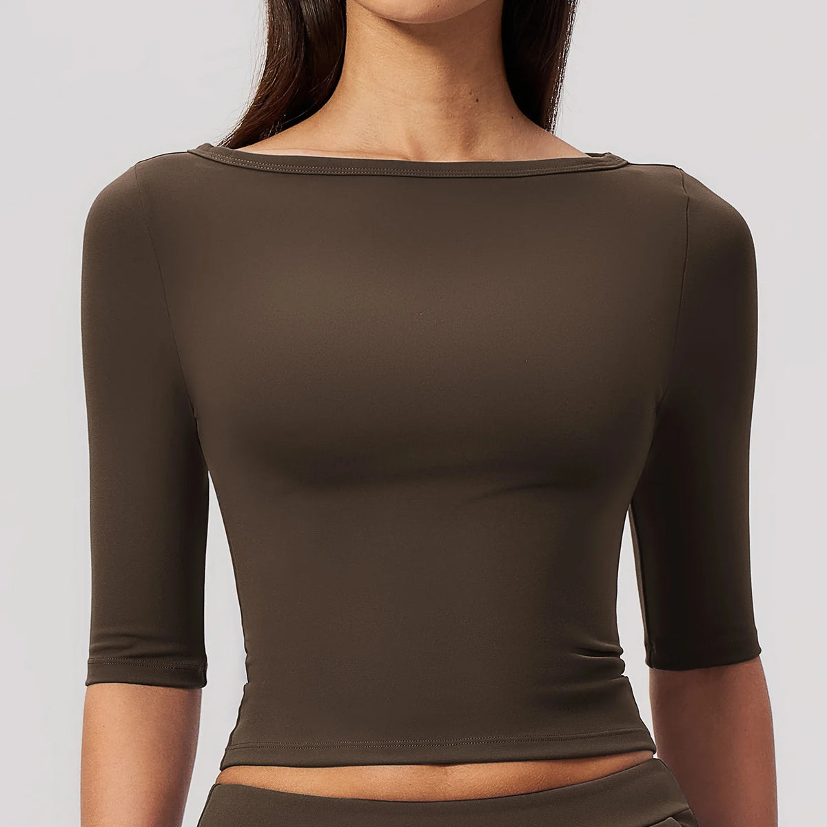 Half-Sleeve Slim Yoga Top