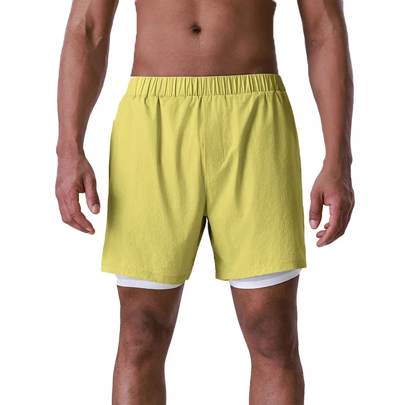 Double Layer Running Shorts