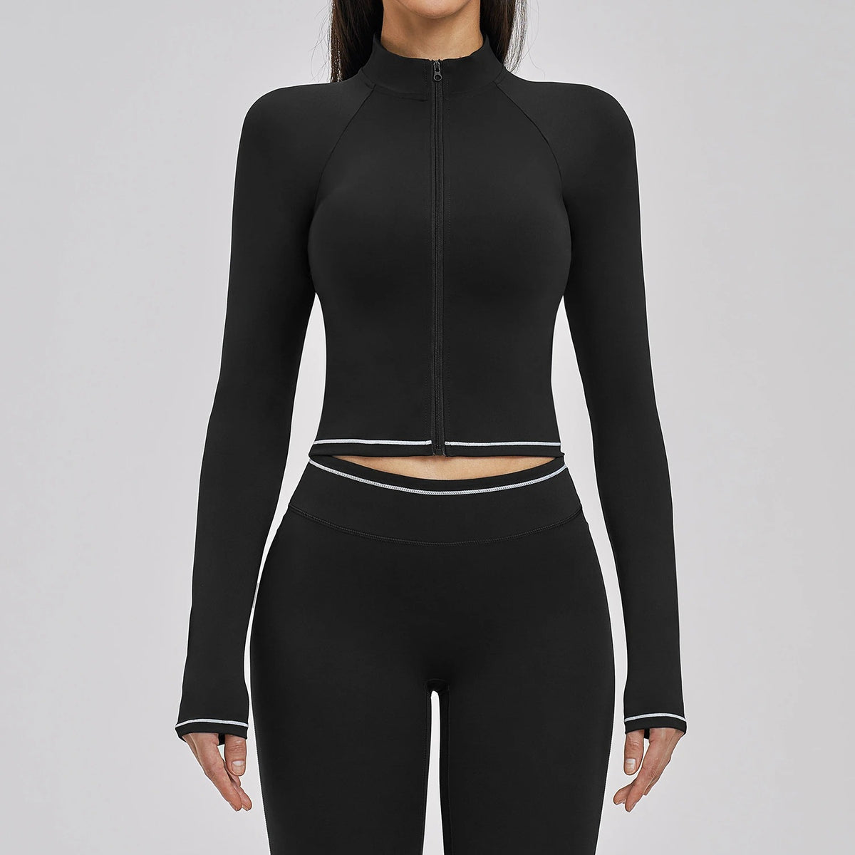 Zip Through Long Sleeve Jacket