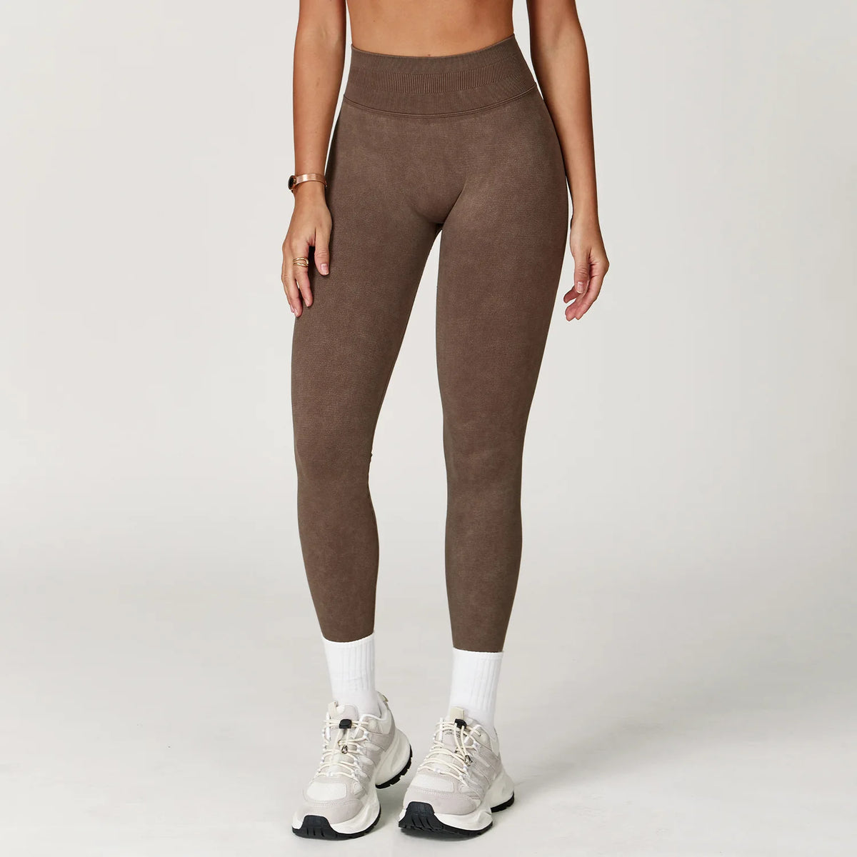 Seamless Sand-Washed High-Waist Booty-Lifting Leggings