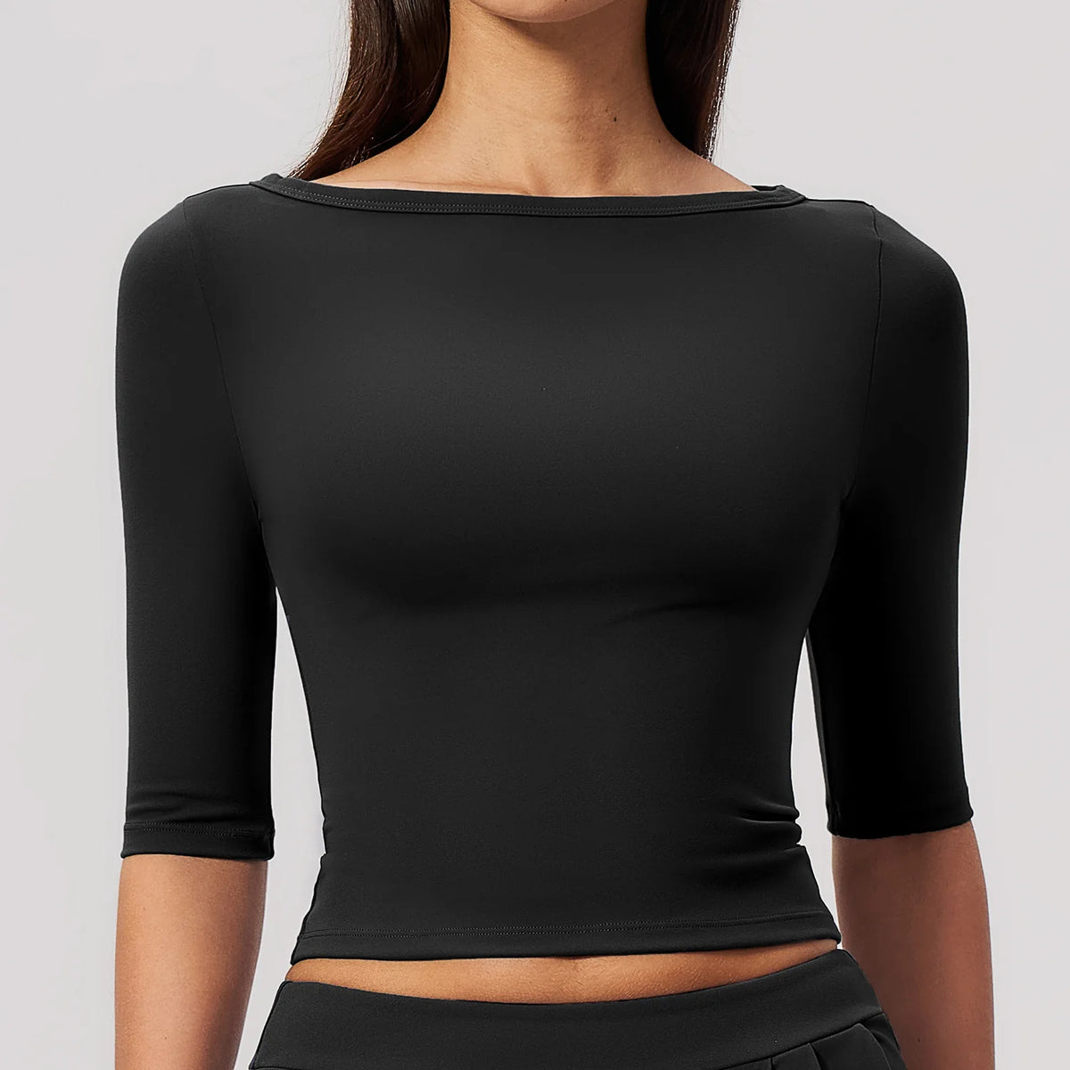 Half-Sleeve Slim Yoga Top