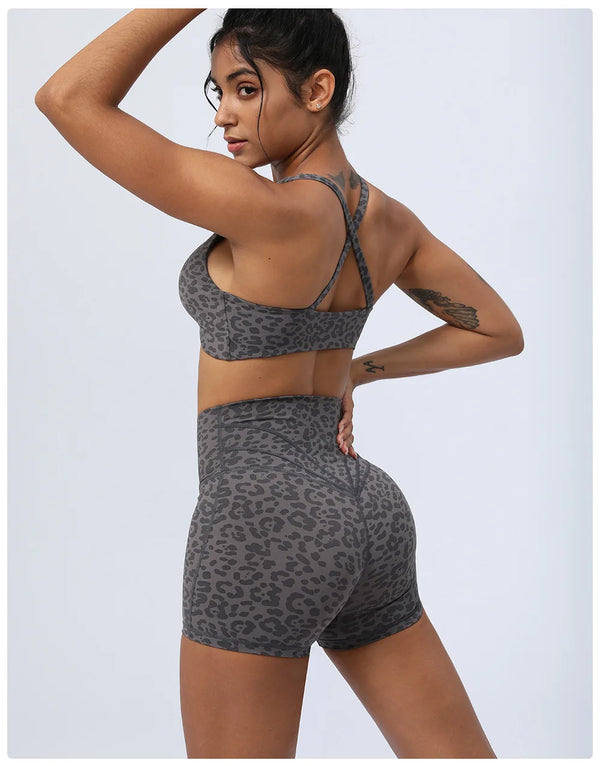 High Waisted Scrunch Biker Shorts