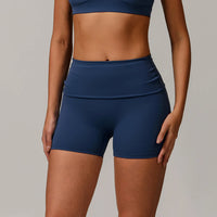 Foldover High-Waist Shorts