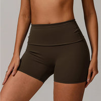 Foldover High-Waist Shorts