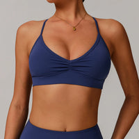 Cinched Strappy Sports Bra