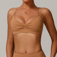 Cinched Strappy Sports Bra