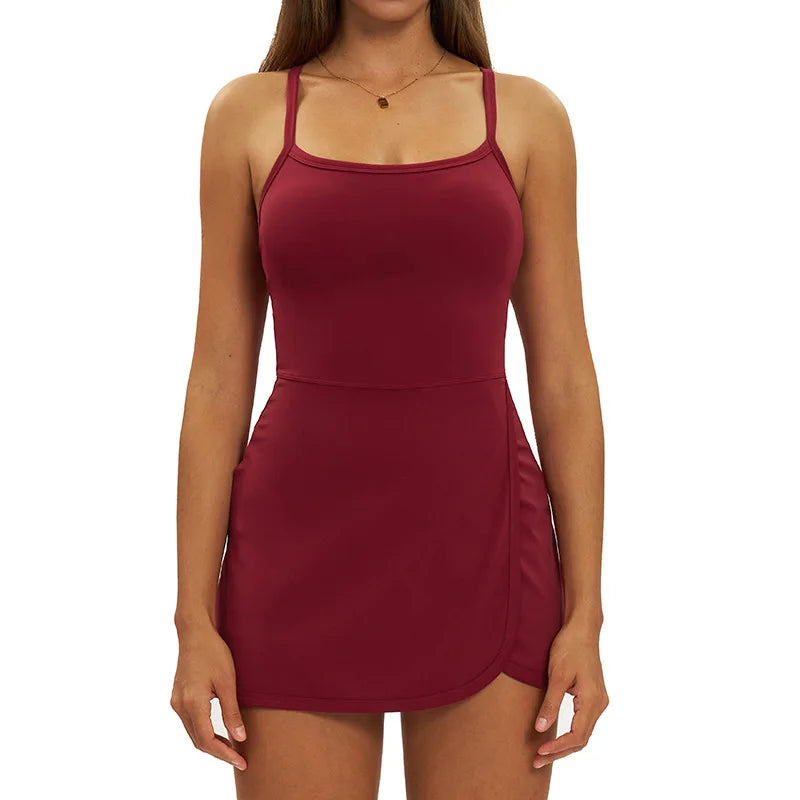 Wrap-Style Tennis Dress